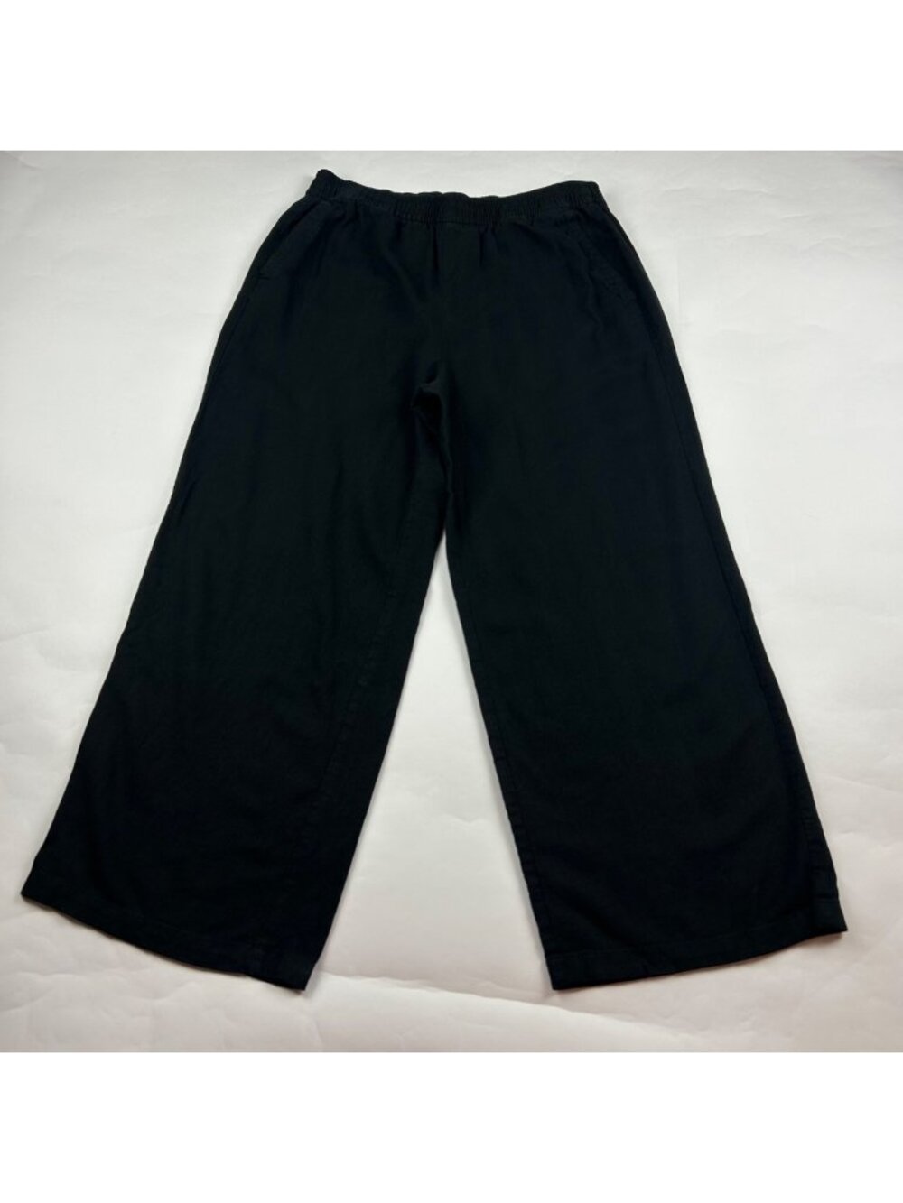 Old Navy Black Linen Blend Wide Leg Lounge Pant M